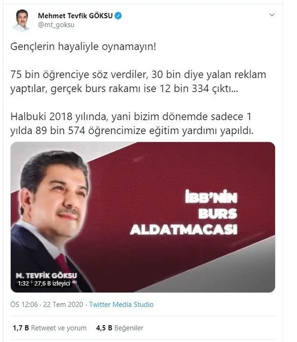 Ekrem İmamoğlu binlerce öğrencinin hayallerini çaldı!