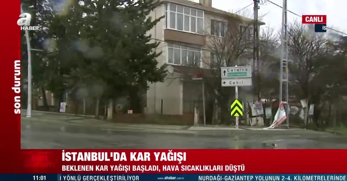 İstanbul'da kar yağışı başladı