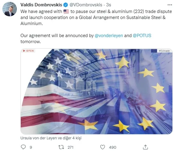 SON DAKİKA | AB ve ABD çelik ve alüminyum vergilerinde uzlaştı - 3