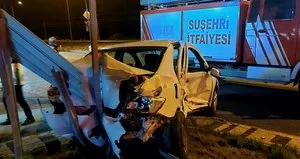 Sivas’ta iki araç birbirine girdi