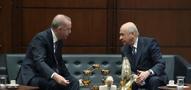 Son dakika: Başkan Recep Tayyip Erdoğan MHP lideri Devlet Bahçeli ile görüştü
