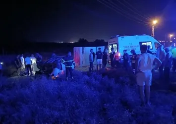 Takla atan otomobil ters döndü: 3 yaralı