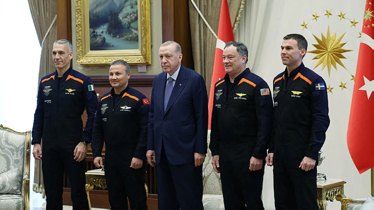 Başkan Erdoğan Ax-3 Uzay Misyonu mürettebatını kabul etti