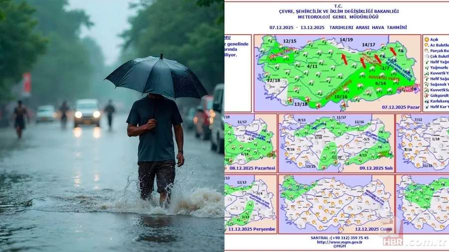 Meteoroloji son dakika | 22 il için sarı alarm: Sağanak, kar, don, fırtına... Soğuklar başlıyor 1