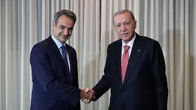 Başkan Erdoğan Miçotakis’i kabul etti!