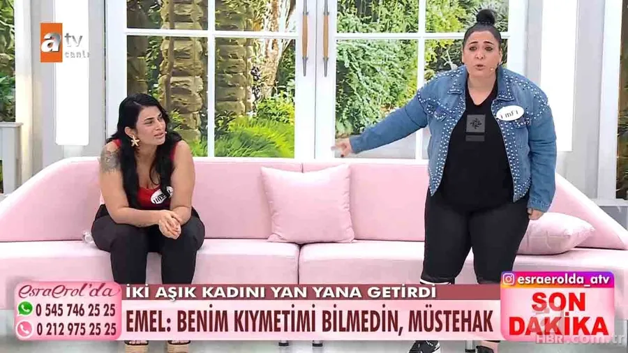 2 kadın 1 adam büyük yüzleşme! Esra Erol'da stüdyo karıştı: Taraflar birbirinin üzerine yürüdü 18