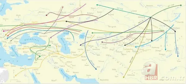 Türklerin soyağacı haritası ortaya koyuldu! Ülke ülke 5 büyük göç haritası: Hangi boya aitsiniz? Oğuz, Türkmen, Kıpçak… 3