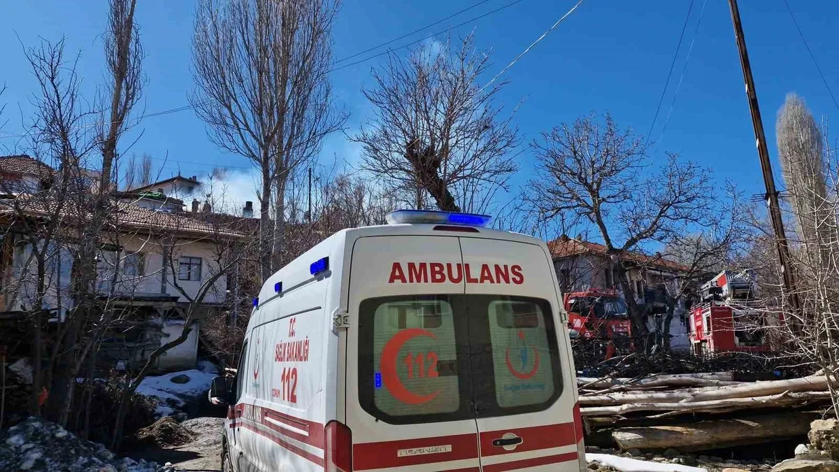 Çorum'da tandır yangını