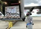 Türkiyenin ABDye gönderdiği yardım uçağı iniş yaptı