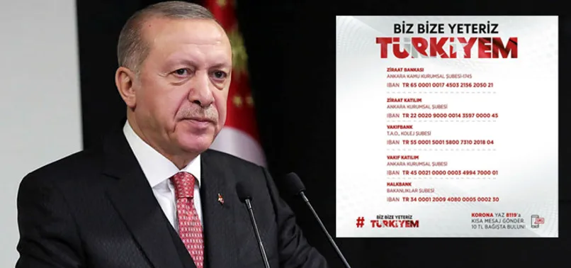 Milli Dayanışma Kampanyası'na TRT canlı yayınında destek