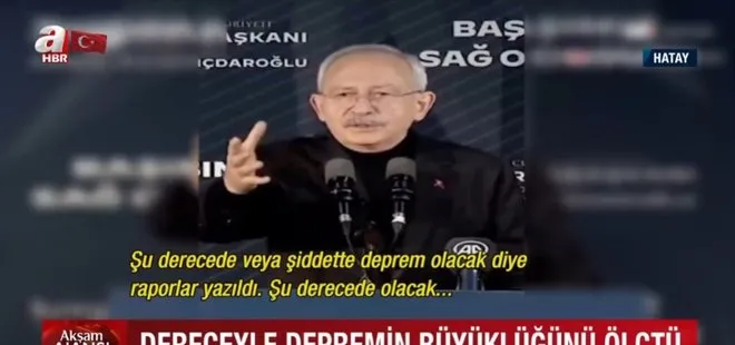 Kemal Kılıçdaroğlu’nun ’deprem’ vizyonu: Derece mi diyorlar şiddet mi diyorlar bilmiyorum
