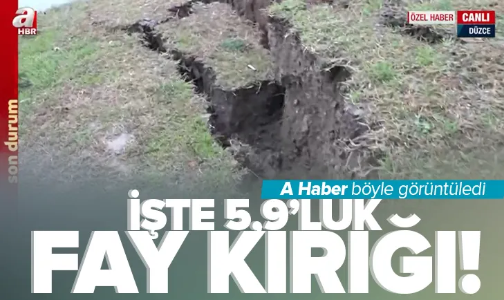 İşte 5,9’luk depremin fay kırığı