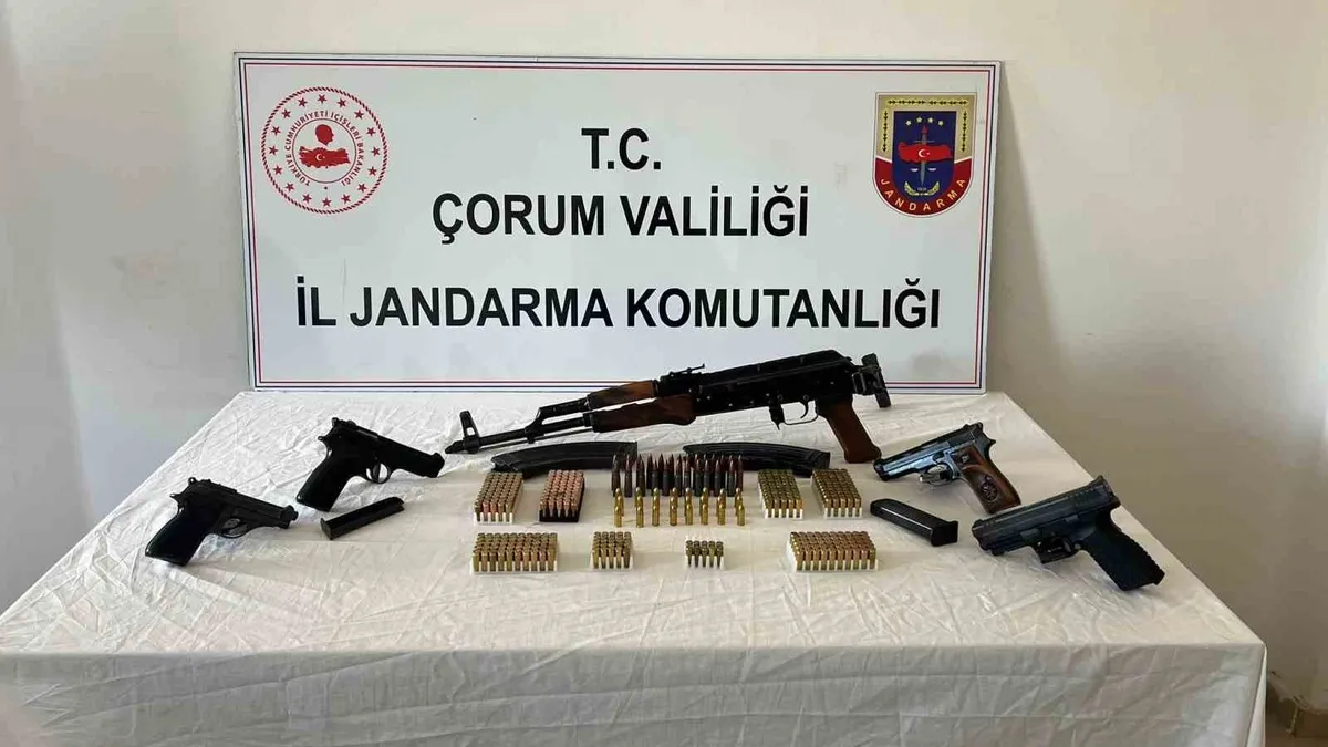 Çorum'da kaçak silah operasyonu: 1 kişi tutuklandı
