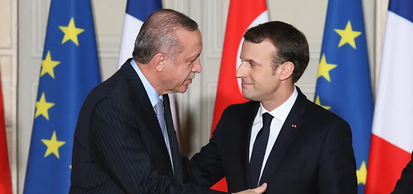 Cumhurbaşkanı Erdoğan, Macron ile görüştü