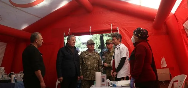 Milli Savunma Bakanı Hulusi Akar Hatay’da depremzedeleri ziyaret etti: Yaralarımızı saracağız