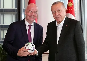 Başkan Erdoğan, FIFA Başkanı’nı kabul etti