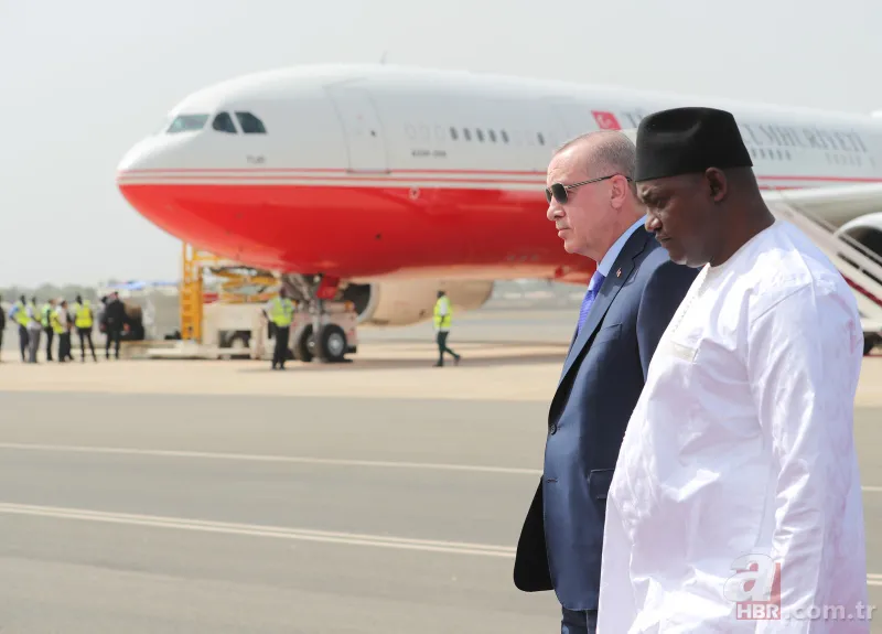 Başkan Erdoğan Gambiya’da resmi törenle karşılandı 5