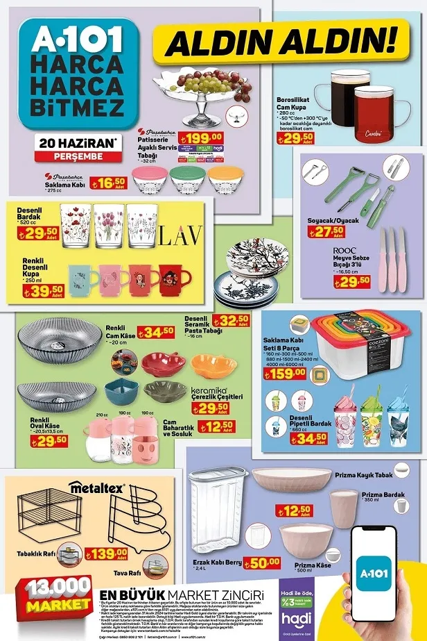 A101 20 Haziran aktüel kataloğu yayınladı! A101 haftanın uygun fiyatlı ürünlerinin tam listesi… - 10