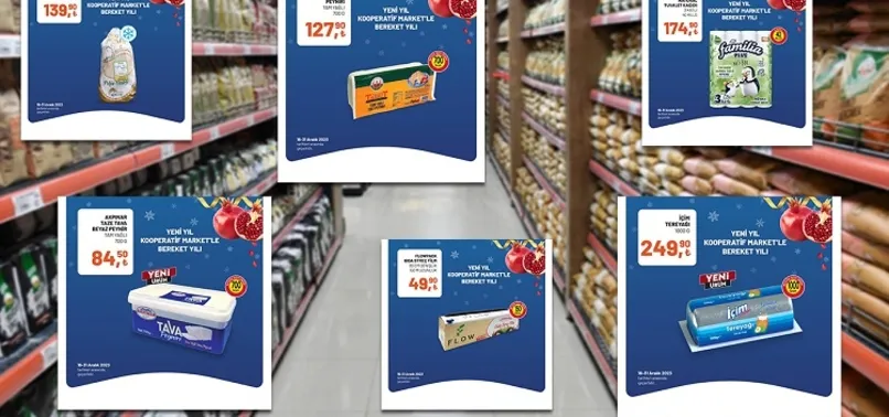 Tarım Kredi Market 21 Aralık dev indirim kataloğu: Bütün Piliç 60,90 TL, Yumuşatıcı 49,90 TL, Sıvı El Sabunu 18,90 TL, 40'lı Tuvalet Kağıdı 174,90 TL…