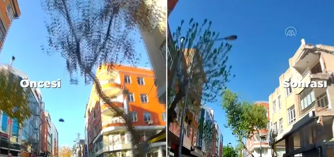 Görüntüler Adıyaman'dan! İşte öncesi ve sonrası büyük yıkımı gözler önüne seren fotoğraflar