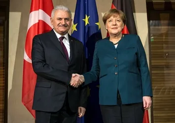 Yıldırım-Merkel görüşmesi sona erdi