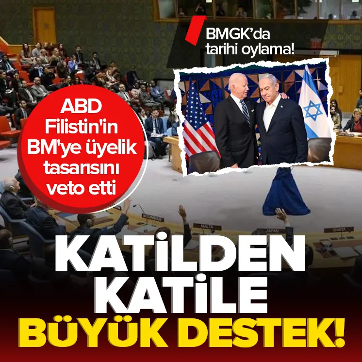 ABD Filistinin BMye tam üyelik talebini veto edecek