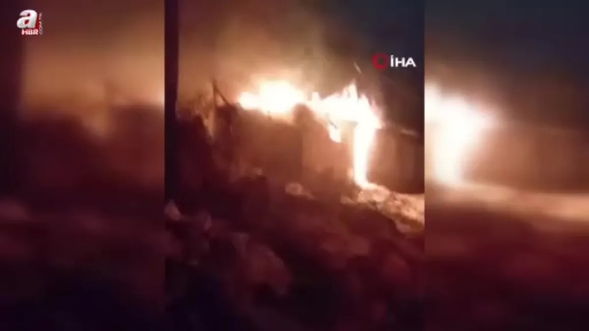 Kars'ta kömürlükte çıkan yangın korkuttu