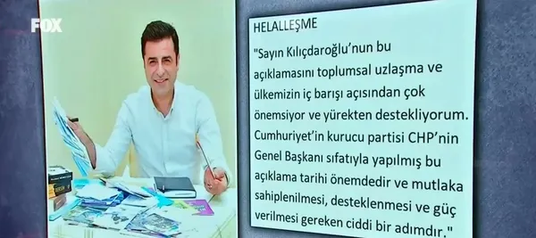 Kemal Kılıçdaroğlu’ndan HDPKK'lı Demirtaş’a 'helalleşme' teşekkürü geldi: Beraber inşa etmeliyiz - 2