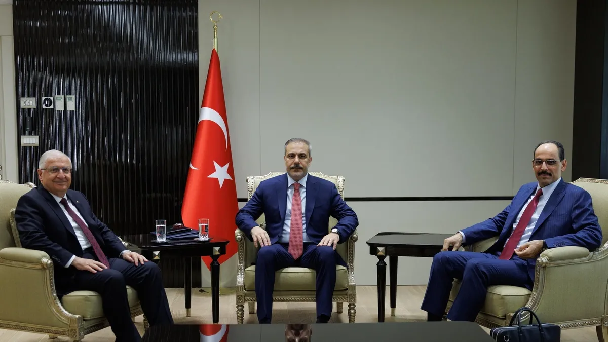 Dışişleri'nde kritik 3'lü toplantı! Bakan Fidan, Bakan Güler ve MİT Başkanı Kalın bir araya geldi | Detaylar A Haber'de...