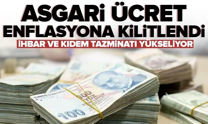 2022 asgari ücret enflasyona kilitlendi! Rakamlar netleşti mi? İhbar ve kıdem tazminatı yükseliyor | Asgari ücret ne kadar olacak?