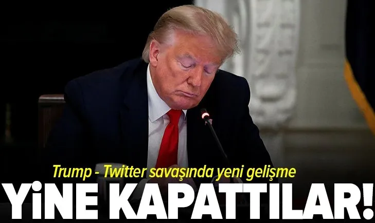 Twitter - Trump savaşı devam ediyor! Açıklamalarını yayımlayan hesabı askıya aldılar