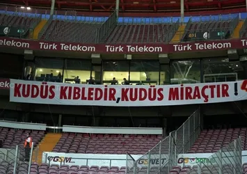 Galatasaray taraftarından Filistin'e destek