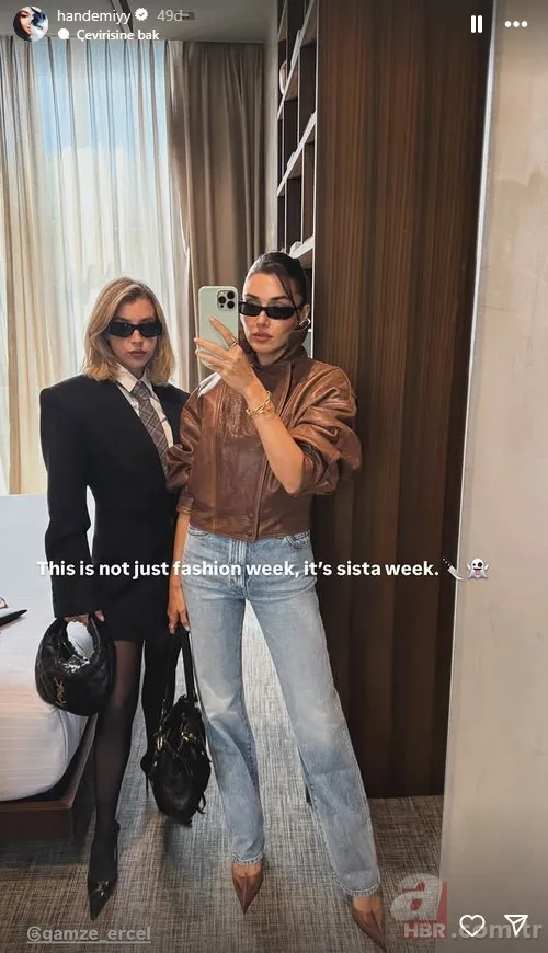 Aşk ve Gözyaşı'nın Meyra'sı Hande Erçel ablasıyla sosyal medyayı salladı 4