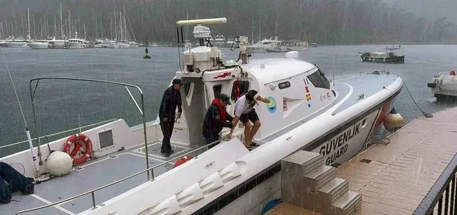 Fethiye açıklarında teknede yaralanan kişi hastaneye kaldırıldı