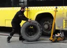 Seyir halindeki İETT aracının tekerleği fırladı