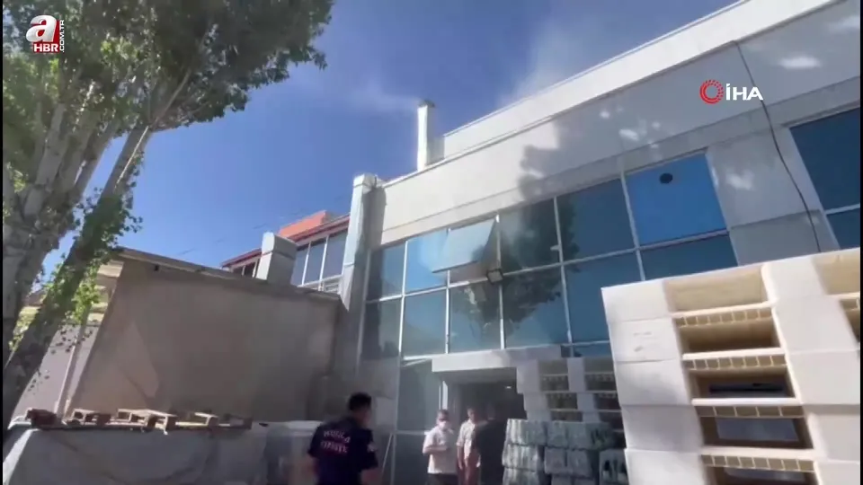 Menteşe’de baca yangını