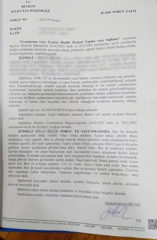 Beşiktaş Belediyesi’nde çalışan S.B. isimli şahıs, uyuşturucu ticaretinden tutuklandı - 1