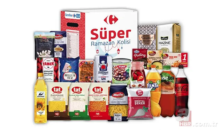 CarrefourSA Ramazan paketi fiyatları ne kadar? Klasik, Süper, Mega, Lüks CarrefourSA 2022 Ramazan kolisi içinde neler var? 3