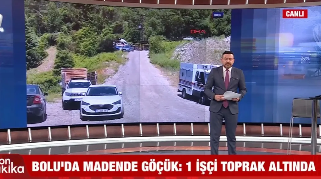 Bolu'da maden ocağında göçük