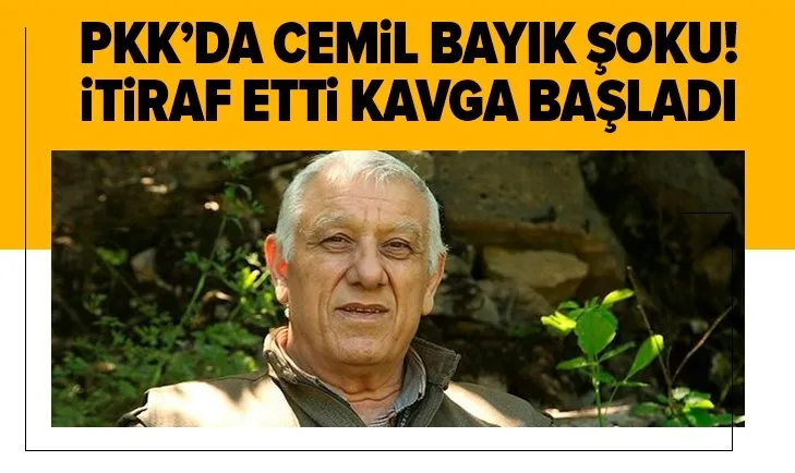 PKK'da Cemil Bayık şoku! İtiraf etti kavga başladı