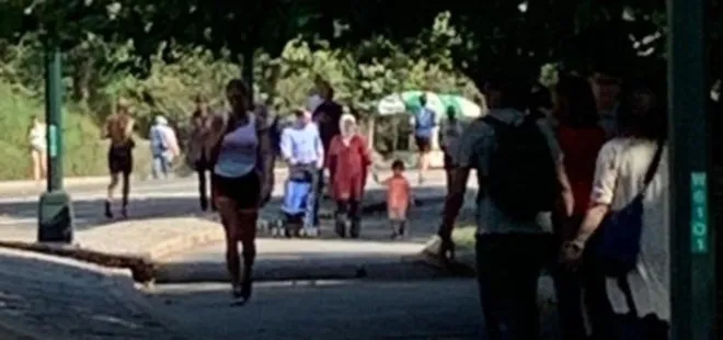 Bakan Albayrak ve eşi Esra Albayrak Central Park’ta gezdi