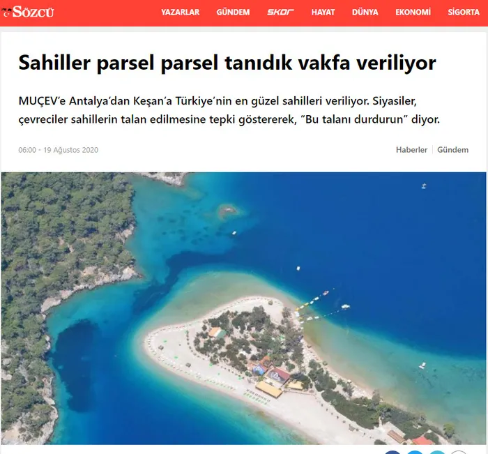 Sözcü'den yine algı operasyonu! Bakanlıktan cevap gecikmedi: Sahiller işgalcilerden kurtarılıyor
