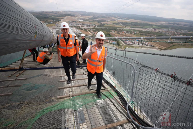 1915 Çanakkale Köprüsü için büyük gün: İlk adım atıldı! 318 metre yükseklikten görüntülendi 7