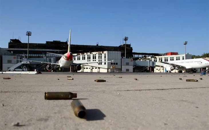 Çatışmaların ardından Trablus Havaalanı