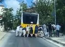İETT otobüsü arızalandı