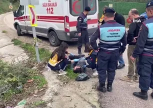 Bisikletli sürücü faciadan böyle döndü