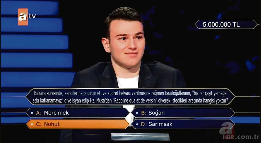 1 milyonluk sorunun cevabı ne? Kim Milyoner Olmak İster geçmişten günümüze tüm milyonluk sorular ve cevapları... 24