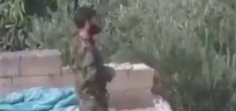 'Barış Pınarı'nda sıcak görüntü! Keskin nişancı, YPG'li teröristi avladı