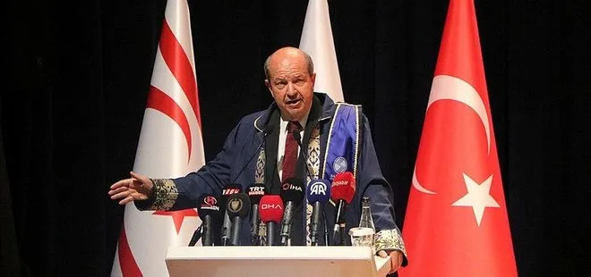 KKTC Cumhurbaşkanı Tatar’dan Türkiye’ye övgü dolu sözler: Büyük bir devlet | “Kıbrıs Türk’ünün arkasında 85 milyon vardır”