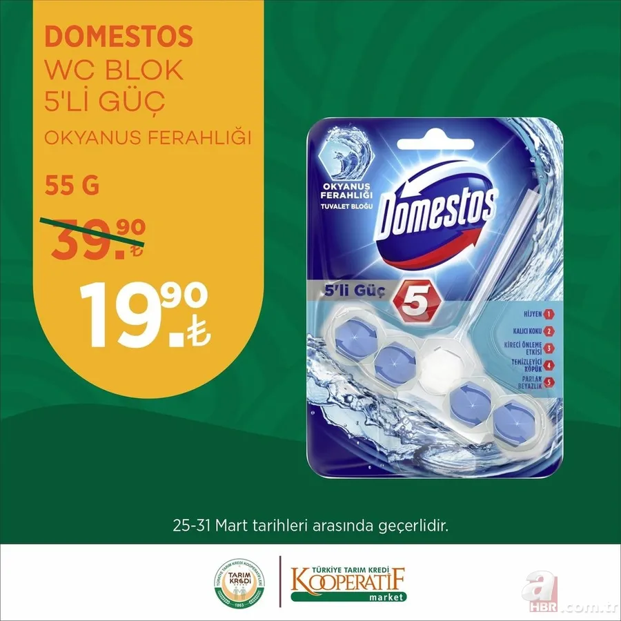 Tarım Kredi MARKET Mart İNDİRİMLERİNDE YOK YOK! Anne babalar dikkat! Bebek bezinde %12 düşüş! ÇAY 69.90, Hurma 16,90 TL! 19